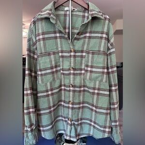 Mint Green Flannel